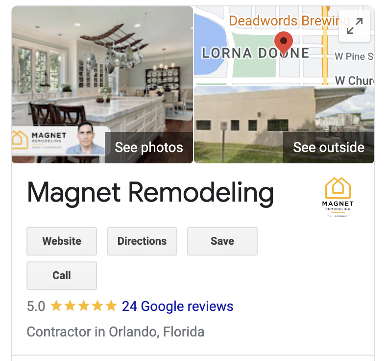 Magnet Remodeling Google Reviews