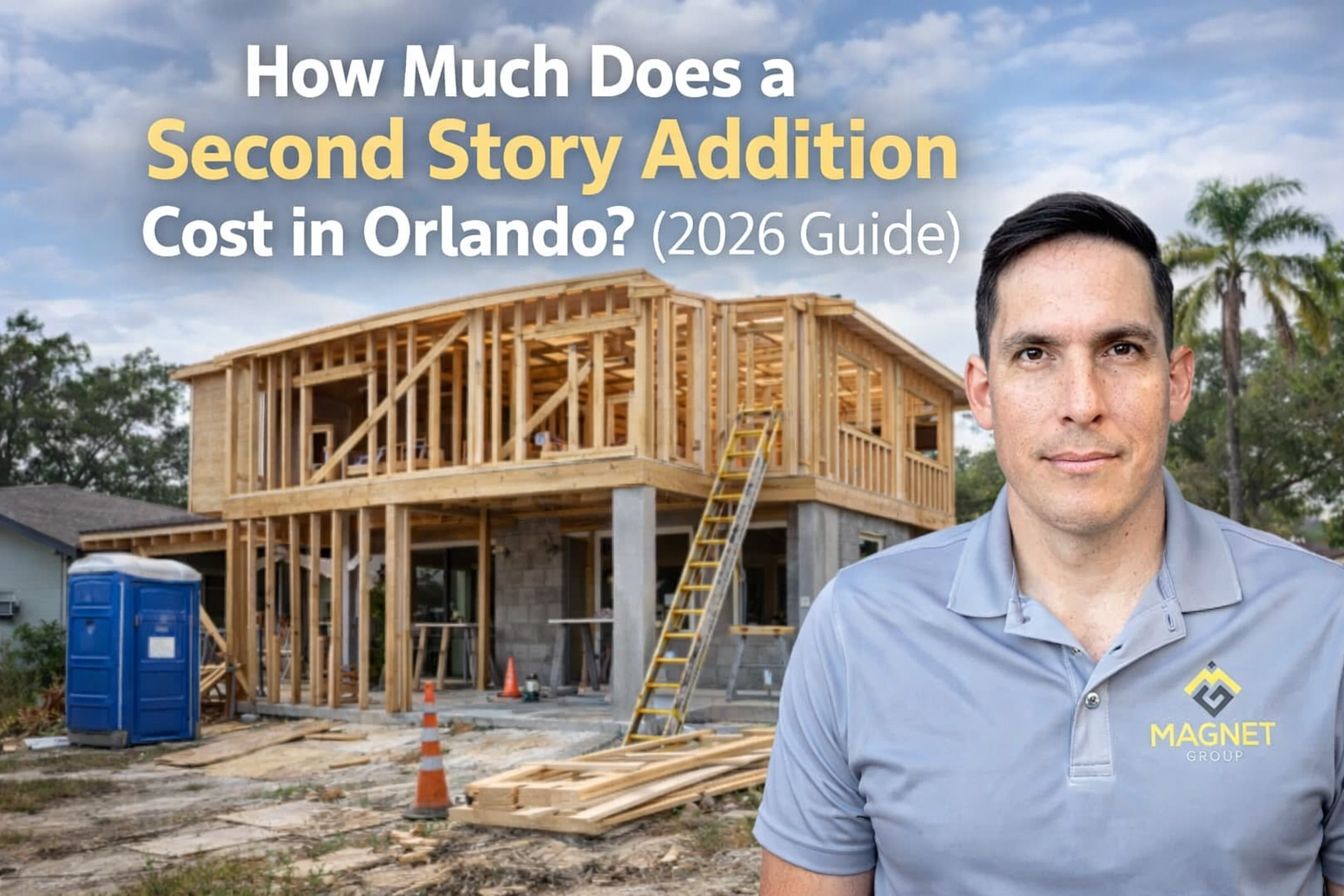 Construction worker at Orlando home site